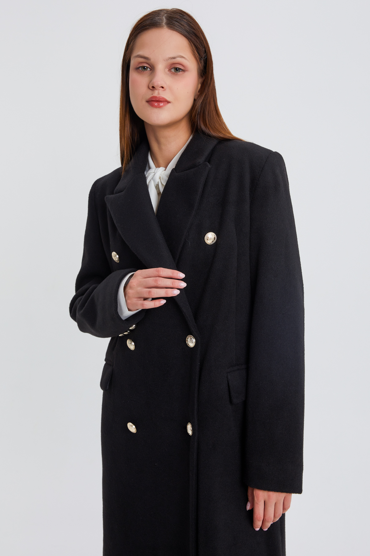 Buttoned Cachet Blazer Coat