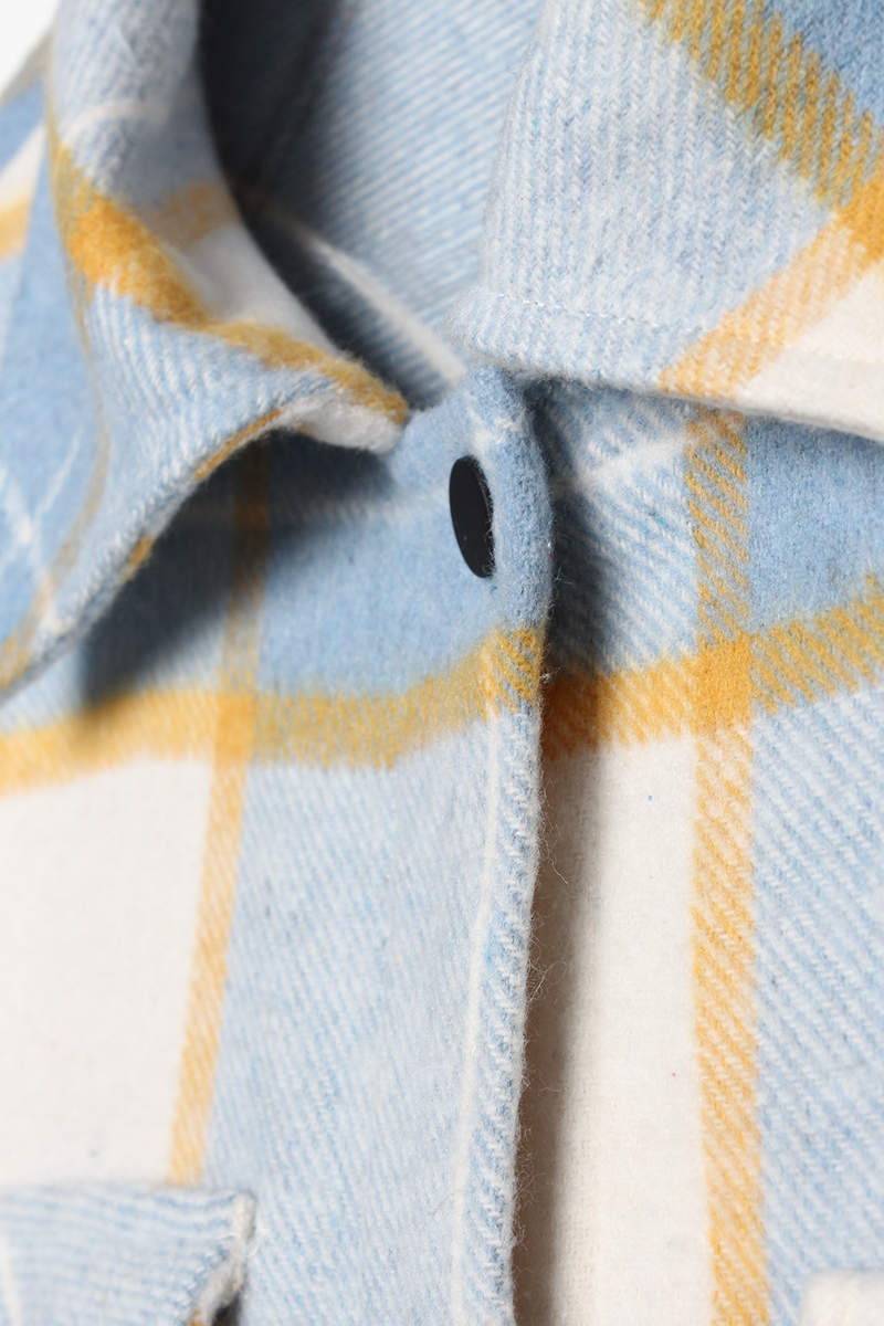 Ekose Oduncu Çıtçıtlı Oversize Gömlek
