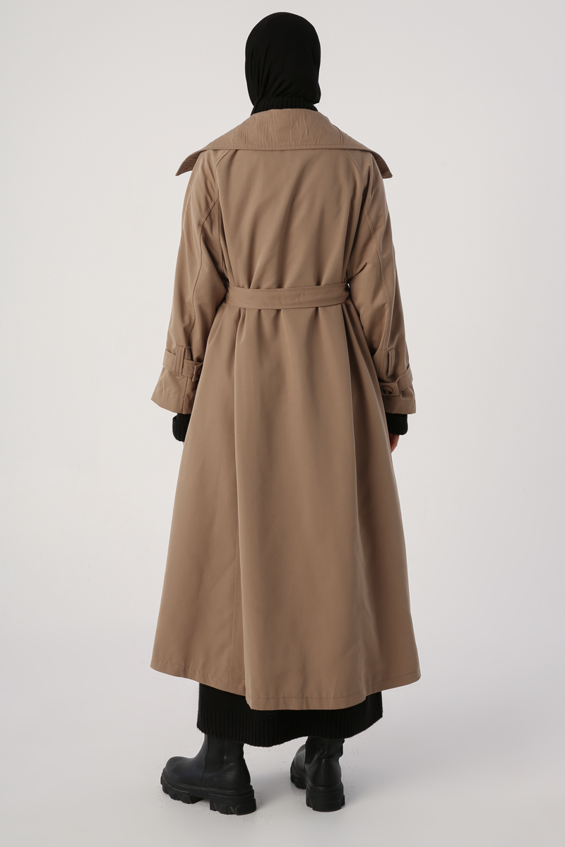 Wide Cut Belted Trench Coat