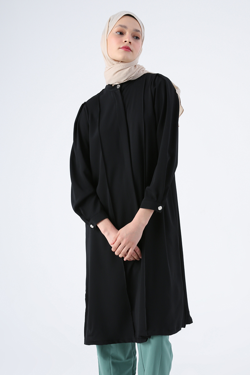 Hakim Yaka Rahat Uzun Gömlek Tunik