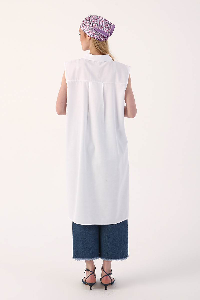 Kolsuz Basic Uzun Gömlek Tunik