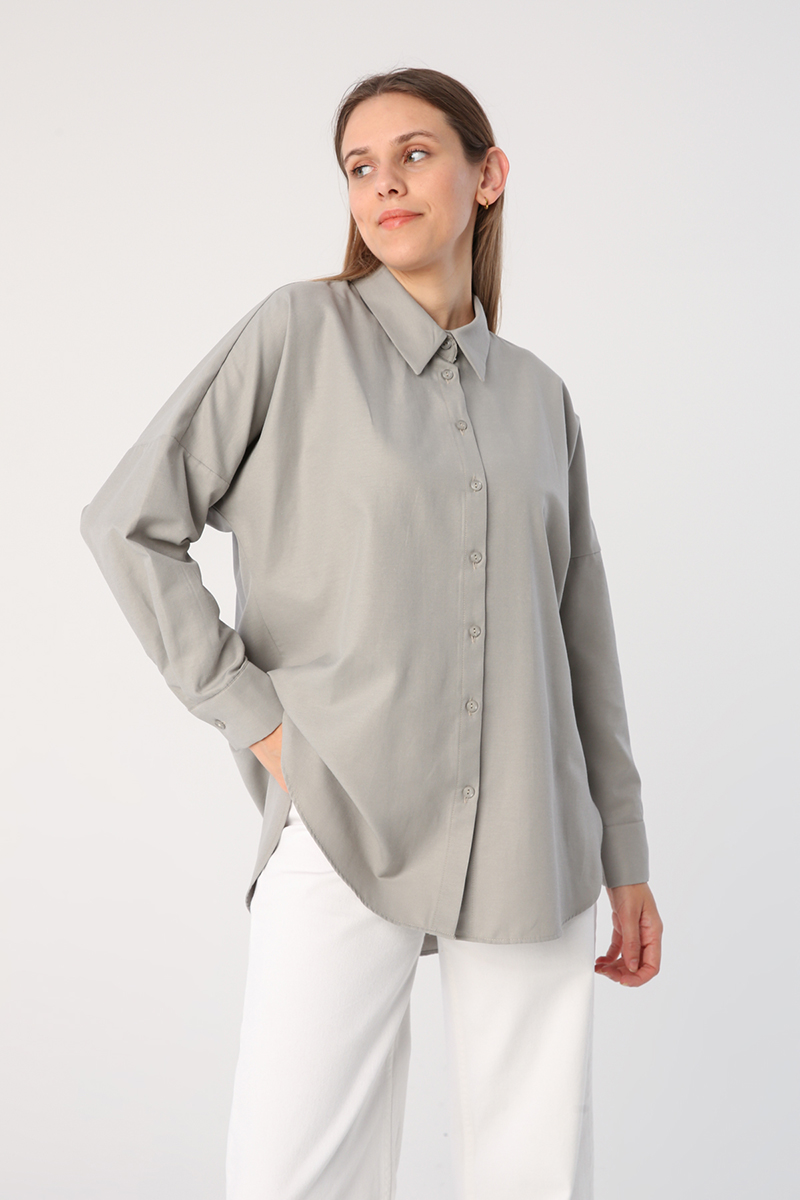Oversize Basic Gömlek